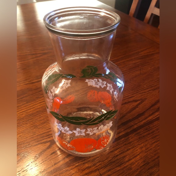 Anchor Hocking Orange Juice Carafe 1960’s 1 qt - Picture 4 of 4